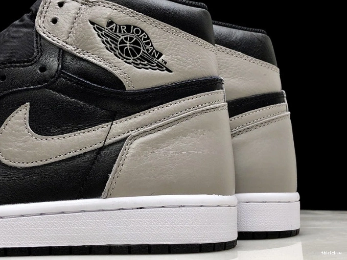 Reps TBkick Jordan Shadow Retro Air 1 Grey 555088-013 OG High Black 0729
